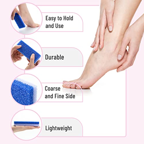 Natural Pumice Stone Foot Callus Remover 4 Pack for Exfoliation