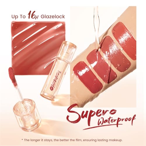 FOCALLURE Transferproof Lip Gloss - 16HR Wear, Plumping, Mocha Nude