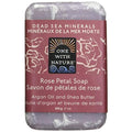 One With Nature Rose Petal Dead Sea Mineral Soap, 7 Ounce Bars (Pack of 6)