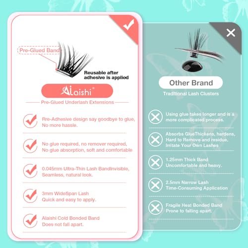 Self-Adhesive Lash Clusters Kit - 120pcs No Glue Eyelashes
