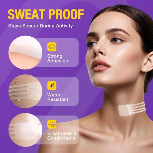 Invisible Neck Lift Tapes for Sagging Skin & Wrinkles (48Pcs)