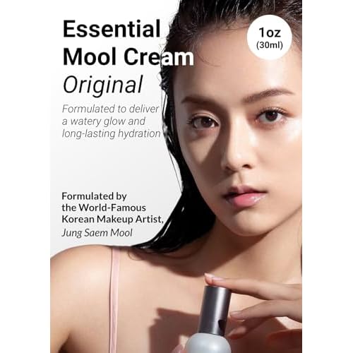 JUNG SAEM MOOL Essential Mool Cream | Hydrating Primer for a Long-Lasting Foundation Makeup, Glow Finish, Centella and Panthenol for Glass Skin, Korean Skincare (Original, 1 Fl Oz)