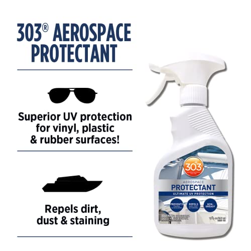 303 Marine Aerospace Protectant – UV Protection – Repels Dust, Dirt, & Staining – Smooth Matte Finish – Restores Like-New Appearance – 10 Fl. Oz. (30305-12PK)