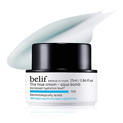 belif The True Cream Aqua Bomb Hydrating Moisturizer with Squalane | Good for Dryness, Dullness, Uneven Texture |For Normal, Oily, Combination Skin Types