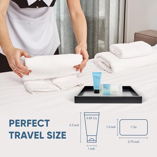 H2O Therapy Hotel Amenities Kit | 100-Piece Set with Shampoo & Soap Bars