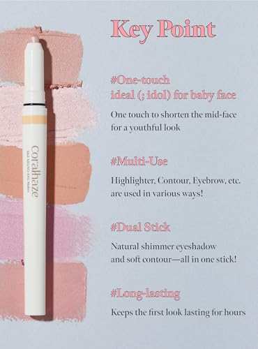 CORALHAZE Idol Aegyo-Sal Maker 2-in-1 Under-Eye Highlighter & Contour Stick