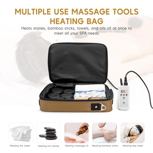 Portable Hot Stone Warmer with Digital Temperature Control