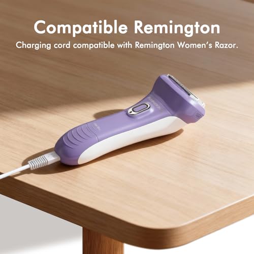 2 Pack USB Charging Cable for Remington Electric Shaver Model WDF5030A, WDF4816NA, WDF4821US, WDF4825 Only? Women¡¯s Electric Shaver & Trimmer Replacement Charger Cord, White