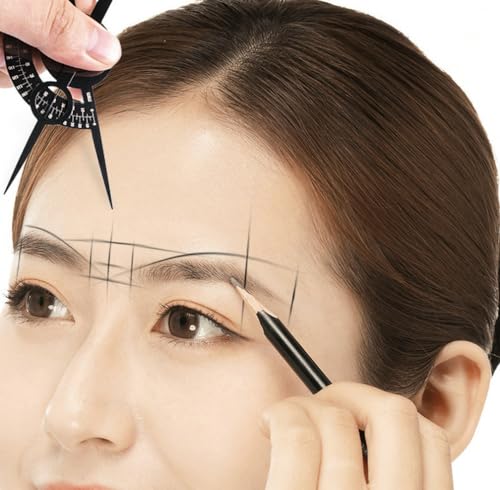 Golden Ratio Eyebrow Caliper - Double Scale Ruler for Makeup