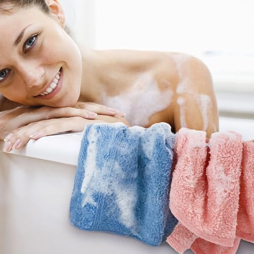Cleanbear 100% Cotton Washcloths 6-Pack, 13x13 inch