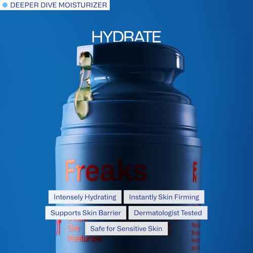 Freak Trio Bundle | Deeper Dive Moisturizer Serum, Peak Performance SPF 50 & Daily Defender SPF 30 | Natural Hydration & Sun Protection | Eco-Friendly, Reef-Safe, Cruelty-Free | All Skin Types