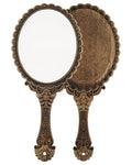 Vintage Handheld Makeup Mirror with Sturdy Handle