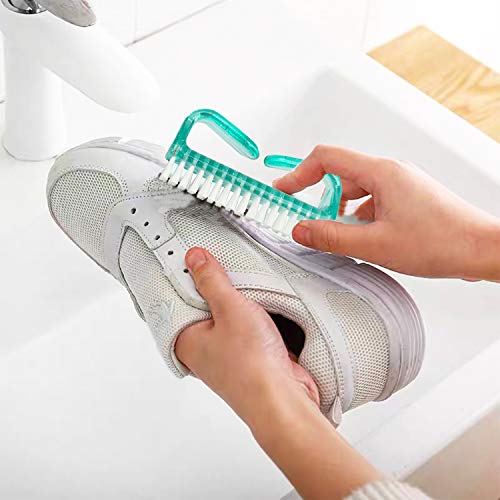 6-Pack Nail Cleaning Brush Set with Handle Grip for Detail Cleaning