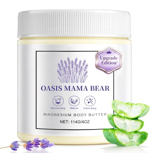Oasis Mama Bear Neuropathy Magnesium Cream for Nerve Relief – Non-Greasy Moisturizing Lotion