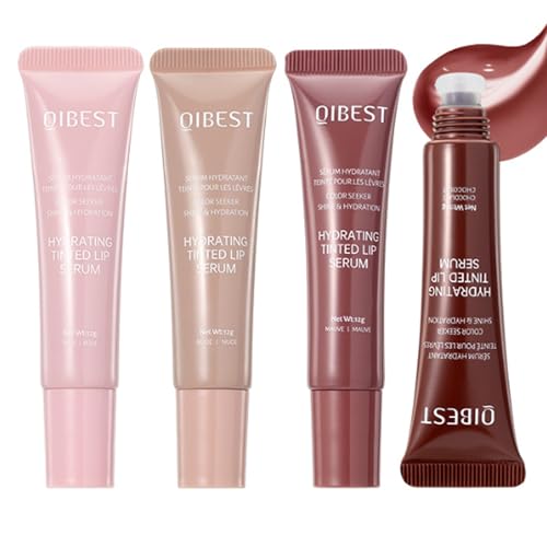 4-Piece Hydrating Lip Gloss Set - High Shine Glass Finish