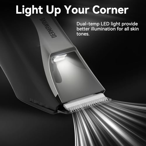 DERMAWAVE Manscape 3-in-1 Electric Groin & Body Hair Beard Trimmer for Men, Waterproof Foil Shaver, Ear & Nose Hair Trimmer, Ball Shaver, USB-C Rechargeable Personal Grooming Kit