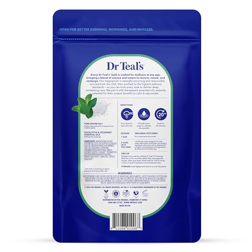Epsom Salt Soak with Eucalyptus & Spearmint - 3 lb Pack of 4