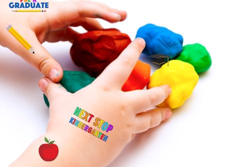 Pre-K Graduation Temporary Tattoos 110pcs Party Favors