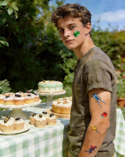 200pc Bug Temporary Tattoos for Party Decorations