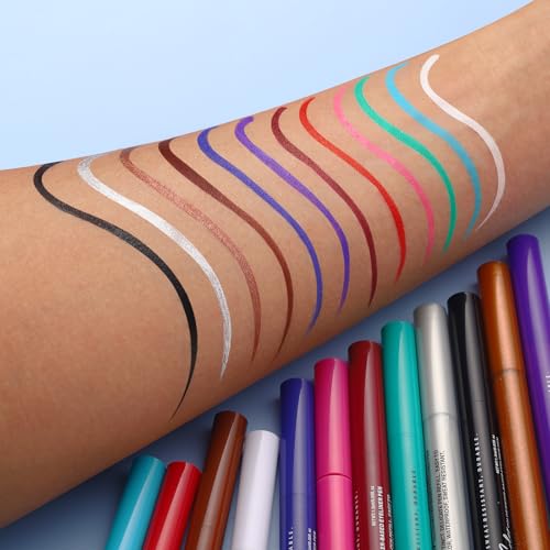LANGMANNI 12 Colors Matte Liquid Eyeliner Set