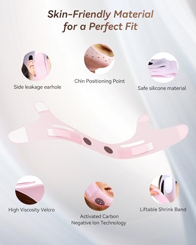 V-Line Silicone Chin Strap for Jawline Sculpting & Double Chin Reduction