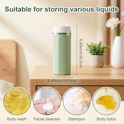 2 Pack 4-in-1 Travel Dispenser Bottles Refillable Leak-Proof Toiletry Containers