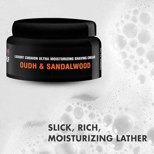 Sandalwood Shaving Cream for Men & Women ? Rich Lather for Sensitive Skin, Razor Burn Relief, Hydrating Wet Shave Cream for Safety Razor & Cartridge | 3.3 oz