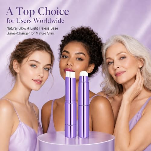 2-in-1 Foundation Stick with Brush, Color-Changing