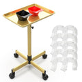 TASALON Adjustable Rolling Salon Tray Cart with Wheels