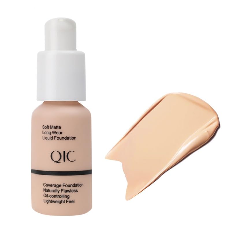 QIC Waterproof Matte Liquid Foundation - Oil Control & Hydrating