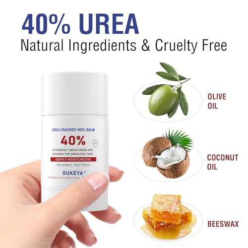 OUKEYA 40% Urea Cream Stick - Foot & Hand Balm for Dry Skin