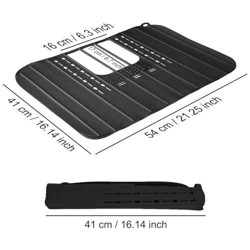 Sink Foldable Cover for Counter Space - Makeup Brush Cleaning Mat - Bathroom Makeup Tools Organizer Space Saver Bathroom Sink Silicone Cover