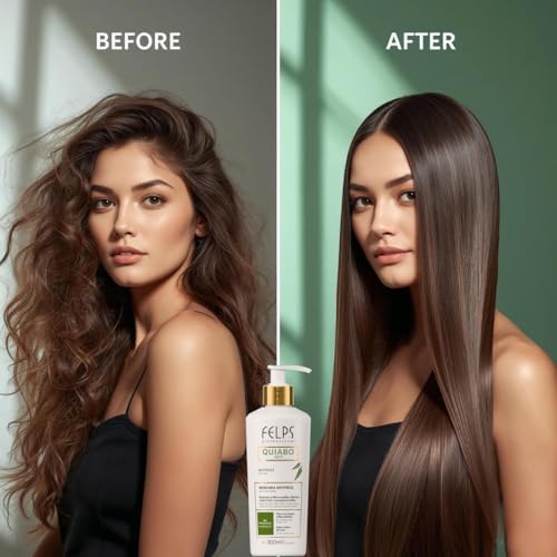 Felps Okra XBTX Anti-Frizz Hair Mask 300ml - Smoothing & Nourishing Treatment