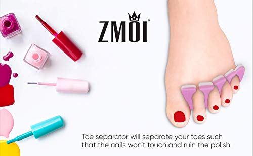 Premium Toe Separator Set - 24 Soft Foam Pedicure Tools by ZMOI