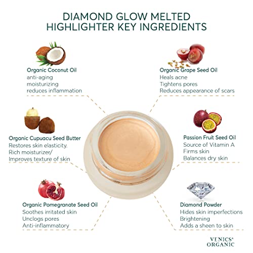 Organic Diamond Glow Highlighter - Warm Gold