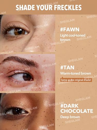 SHEGLAM Freck Please Freckle Tint 01 Fawn – Natural Waterproof Freckle Makeup