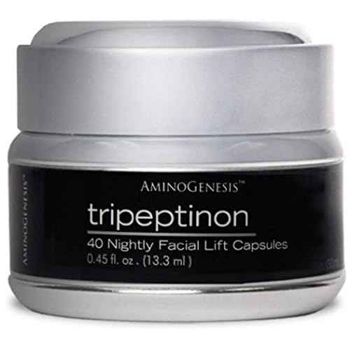 AminoGenesis Tripeptinon Cermide Age Defying, Lifting and Firming Renewal Serum for Restoring Youth, 40 Capsules