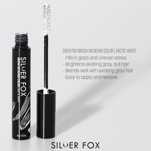 Barber's Choice Silver Line Beard Color Brush - White Hair