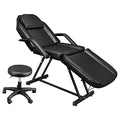 OmySalon 3-Section Massage Facial Bed with Hydraulic Stool