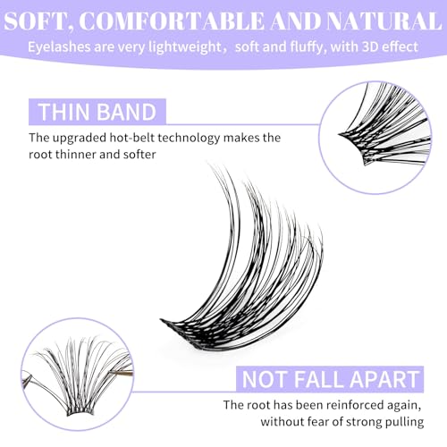 DIY Lash Clusters Kit - Wendy Lashes Extensions, 12-16mm