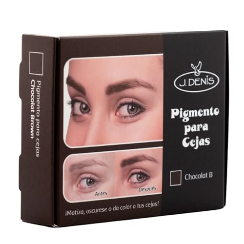 J Denis Eyebrow Pigment - Long-Lasting Chocolate Tint for Natural, Defined Brows - Professional Quality Eyebrow Color
