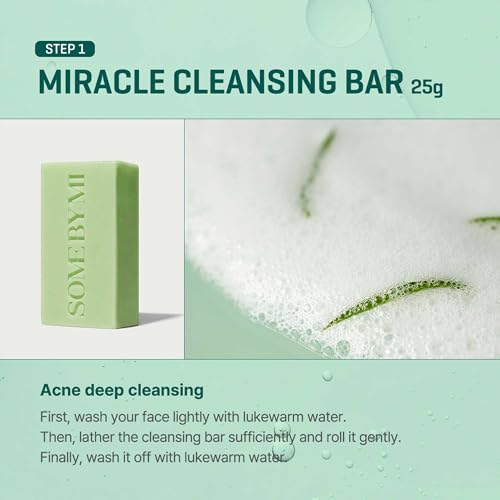 SOME BY MI AHA BHA PHA 30Days Starter Kit - Toner 1.01Oz, Serum 0.33Oz, Cream 0.7Oz, Cleansing Bar 1.05Oz - Mild Exfoliating Daily Skin Care Set - Skin Wastes, Sebum, Oiliness Care - Korean Skin Care