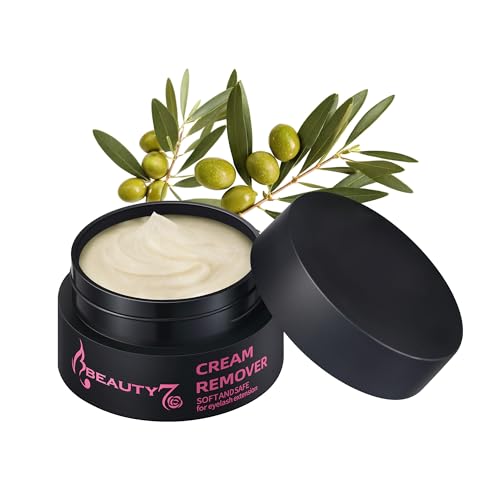 Beauty7 Eyelash Extensions Remover Cream - Fast & Low Irritation 5g