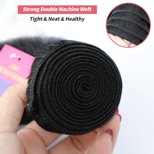 12A Body Wave Bundles Human Hair 1 Bundle 26 Inch 100% Unprocessed Brazilian Virgin Body Wave Human Hair Bundles for Women Natural Black