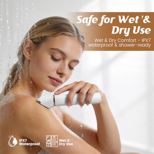 Women's 5-in-1 Waterproof Body Hair Trimmer with USB Charging