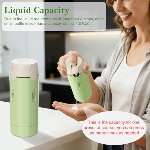 4-in-1 Travel Dispenser Bottle - Leak-Proof Toiletry Container