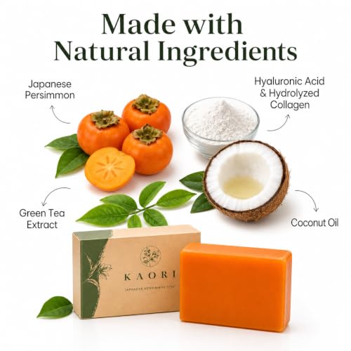 KAORI Persimmon Deodorizing Soap for Odor-Free Freshness