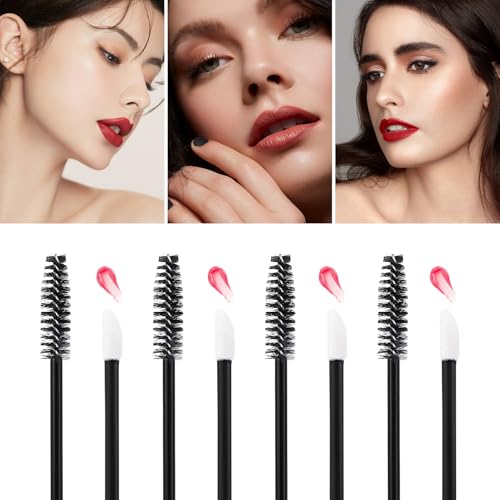 600 Pcs Mascara Wands & Lip Brush Set - Disposable Makeup Applicators