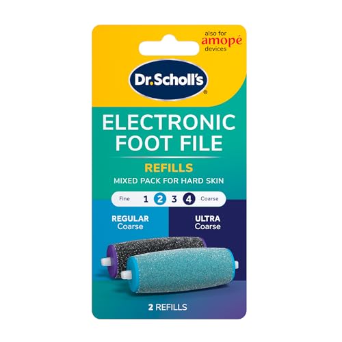 Dr. Scholl's Electric Foot File Refill Heads, 2-Pack