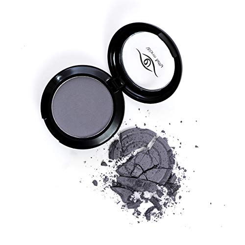 Eye Embrace Warm Betty Light Gray Eyebrow Powder & Pro Grip Angled Brow Brush Bundle - Waterproof, Cruelty-Free